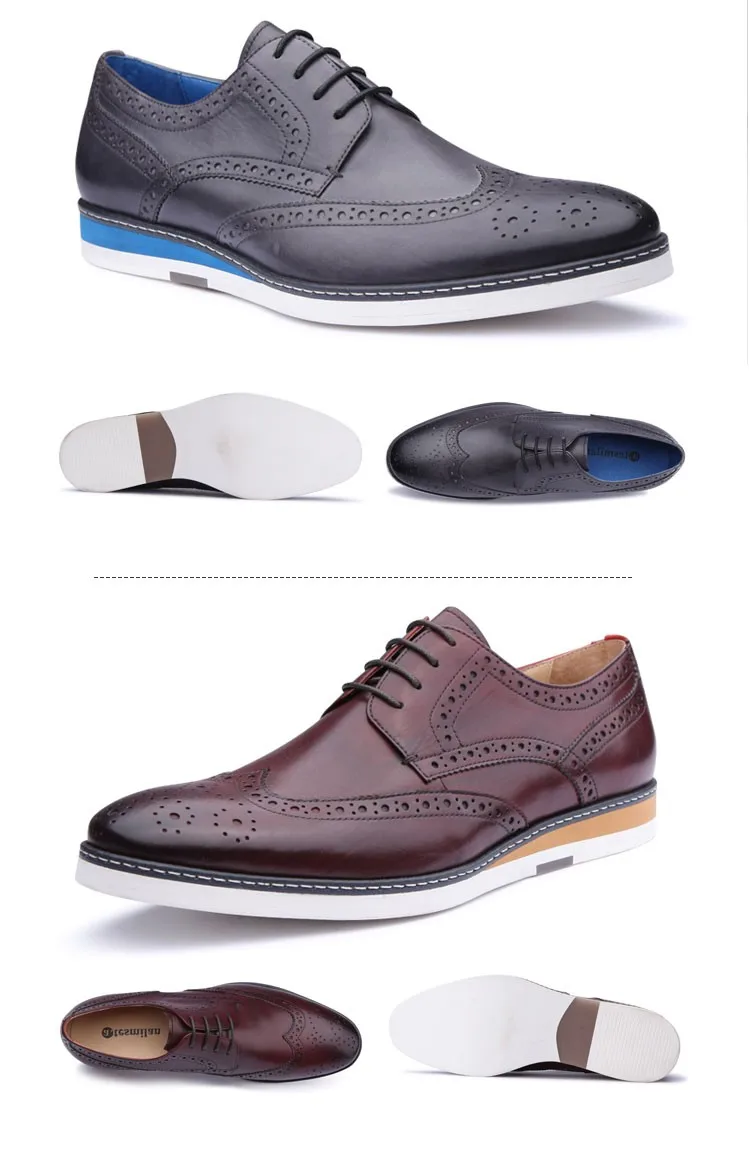 oxford leather casual shoes