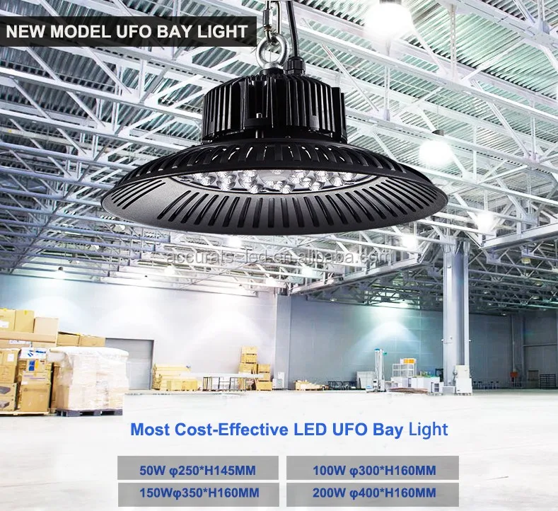 50W-150W LED High Bay Light Warehouse Workshop Garage Lights Factory Industrial 