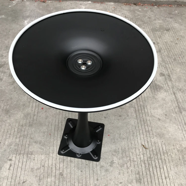 black tulip table base metal trumpet dining table legs for marble table