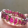 Tourmaline Rubellite watermoon colorful beads bangle/Apyrite bangle
