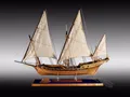 Classic wooden sailing boat wood scale ship LE REQUIN wood ship model kit 1 48 SHARK