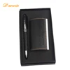 High Quality Metal Leather Gift Set With Name Card Holder Gift Pen Set