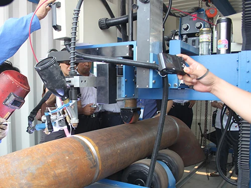 Automatic Elbow Welding Machine in container.JPG