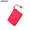 Joyroom 10000mAh weightless slim charging portable power bank with built in cable