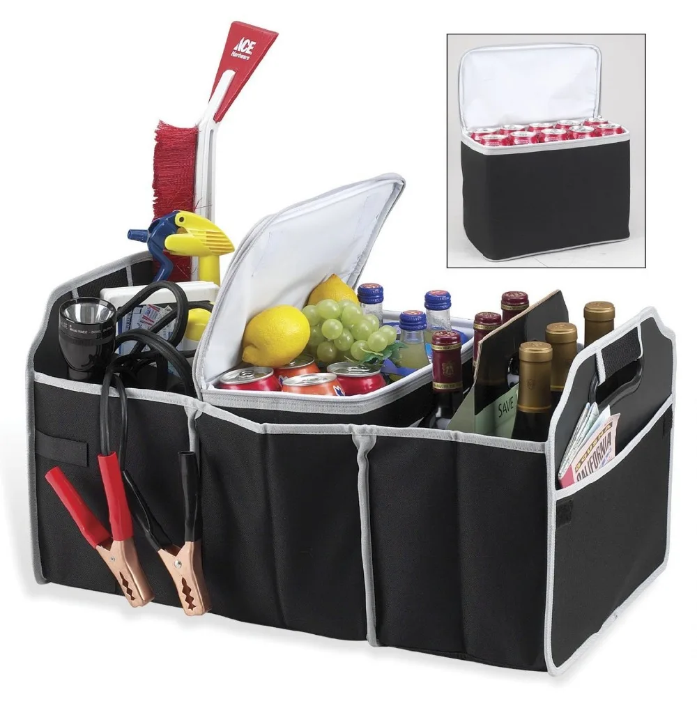 600d Oxford Car Truck Organizer Storage Bag With Cooler Bag Buy Car