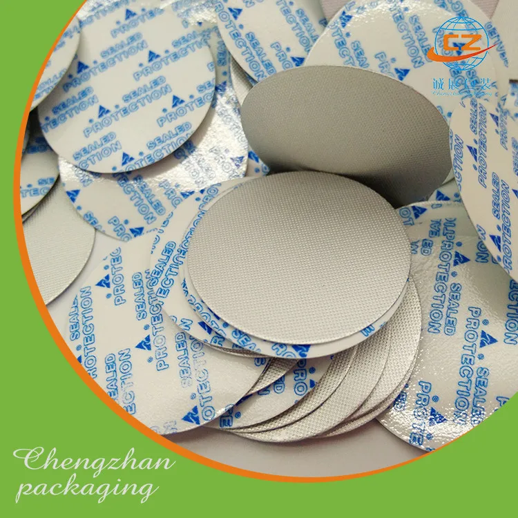 Tamper Evident Induction Seal Foil With Foam Liner For Cosmetic Jar