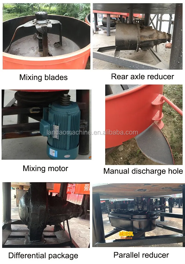Diesel Small Fixed Compulsory Flat Pan Type 250L Concrete Mixer Jw250