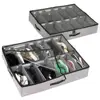 Durable sticker space saving under bed shoes storage organizer