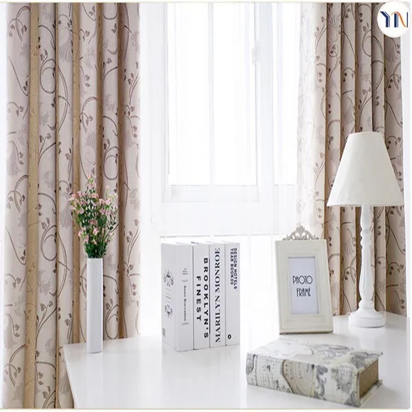 Hot Selling Fashion Living Room Fabric Window Curtains And Shades - Buy
