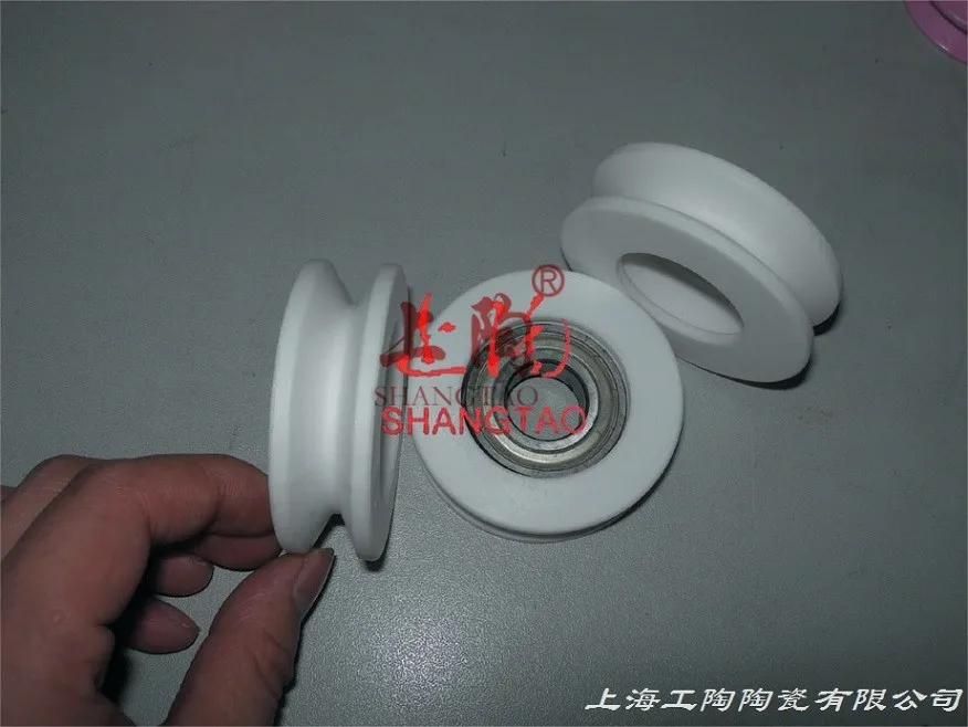 C799 Al2o3 Alumina Ceramic Yarn Guide Roller (single Groove Rollers