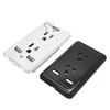 high quality FCC approved America USA wall socket with dual USB / gold color
