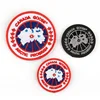 Iron on custom embroidery Canada arctic program embroidered company logo badge
