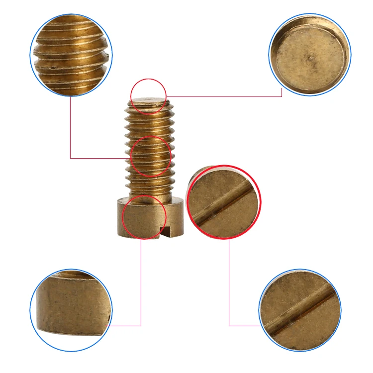 8 Pcs Upholstery Screws with Caps Brass Nails Brass Fasteners Screws  Decorative Cap Mirror Screws for Wall Mounting - Walmart.com