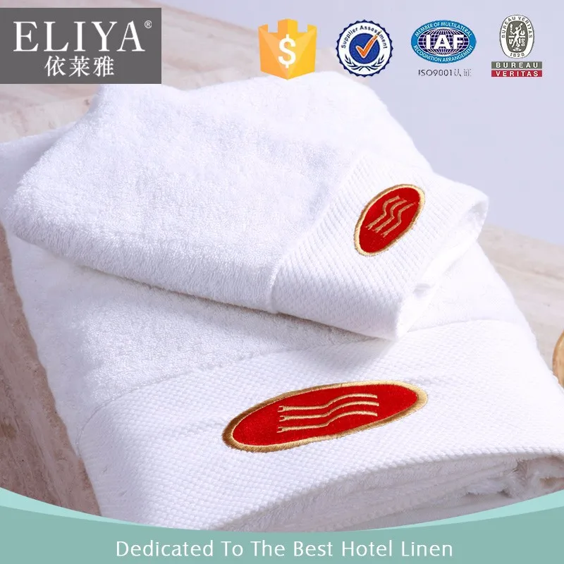 Free Sample 100% Cotton 5 Star Luxury Hotel Bath Towel Set in Guangzhou
