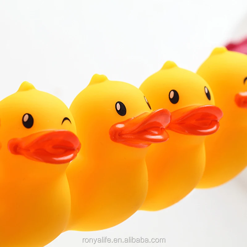 Ronya Duck Toothbrush Holder Set For Children Plastic Suction Kids