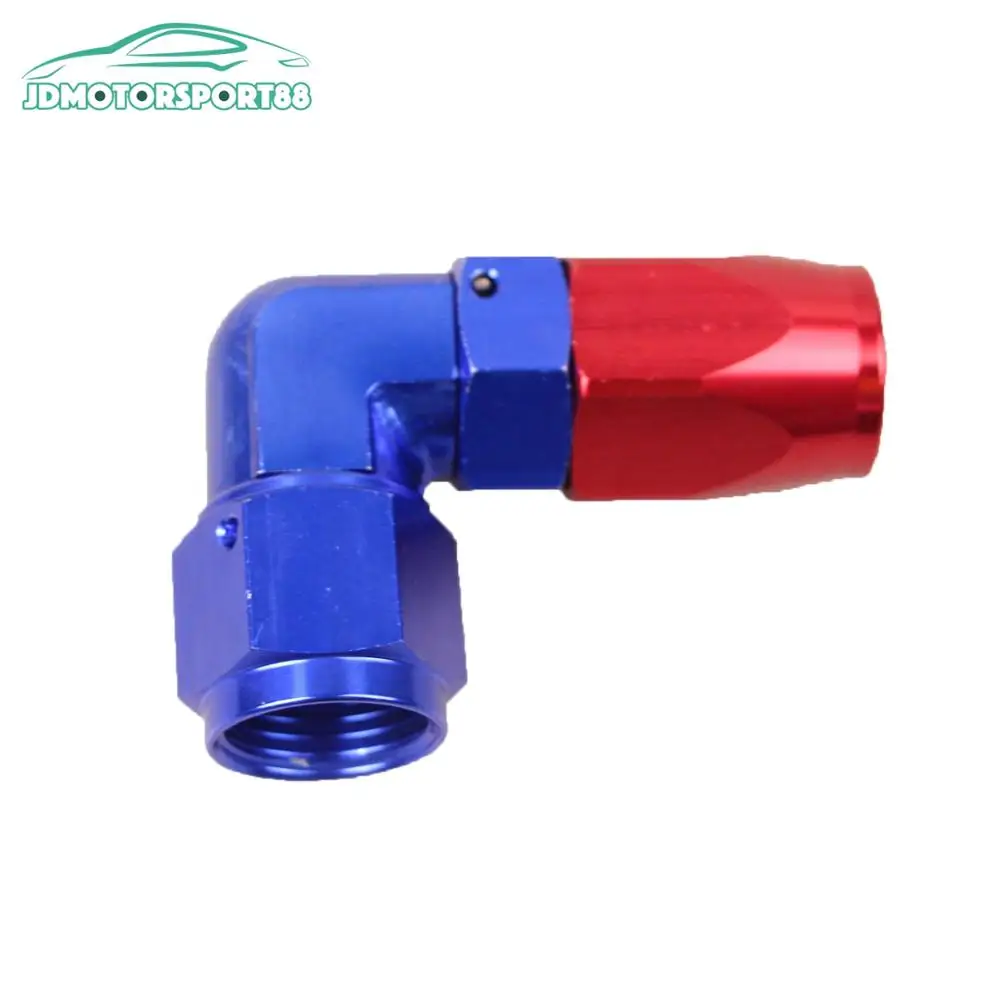 Jdmotorsport88 90 Degree Blue And Red Swivel An4 Aluminum Radiator Hose Fittings Buy Radiator