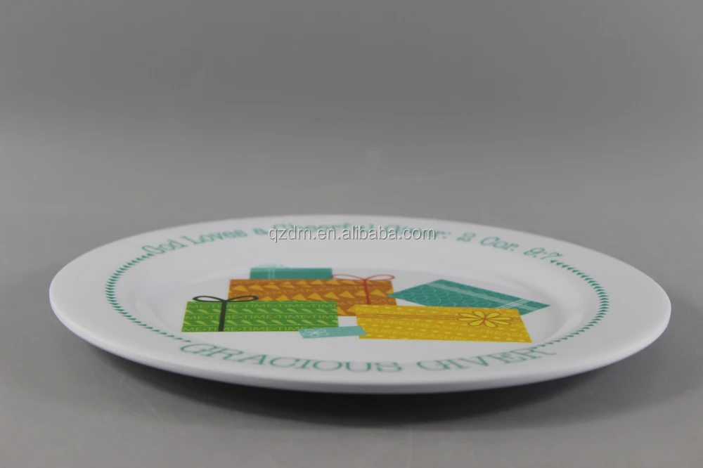 Gracious Giver Melamine Plate,A5 Melamine Dinner Dish