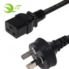 Australia Power Cord Extension Cord Set 6' 14 AWG IEC 60320 C19 Connector Type Black Plug Cable Color 16A 250VAC Voltage 2.5m