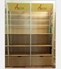 New arrival wooden wall shelf store display rack with storage cabinet used convenience store equipment