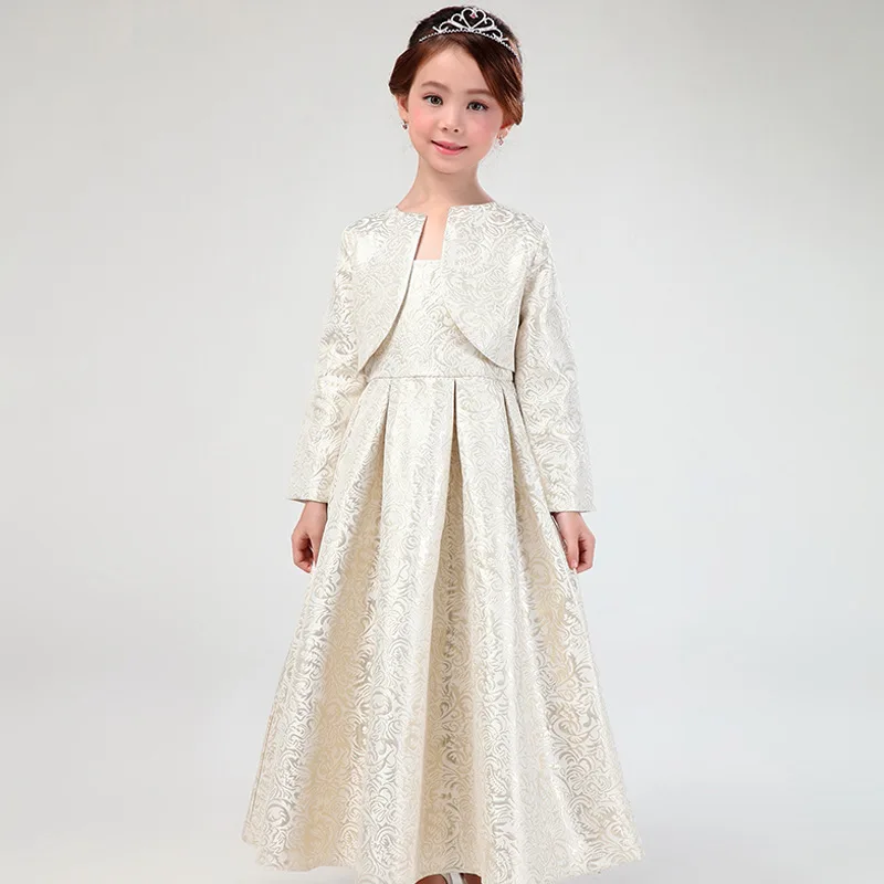 Elegant European Long Style Girls font b Dresses b font font b Fancy b font Formal