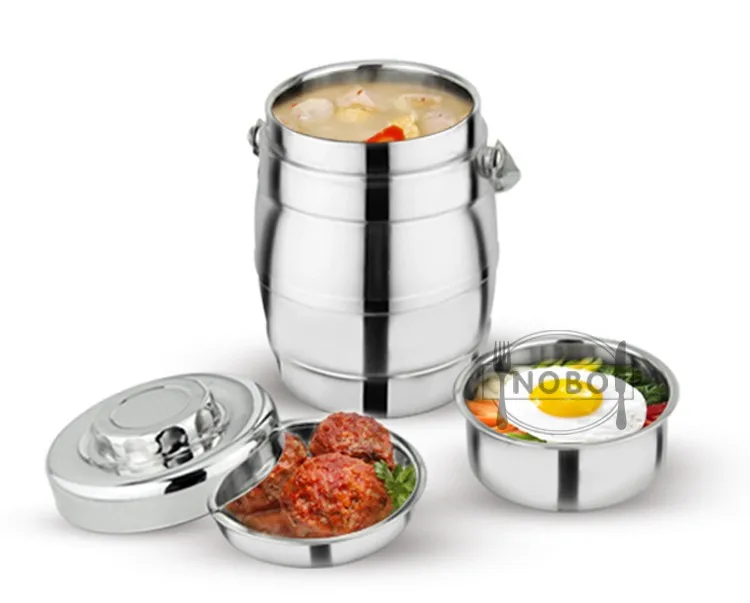 Promotion Nobo Brand Portable Pot Stainless Steel Thermal Tiffin Hot