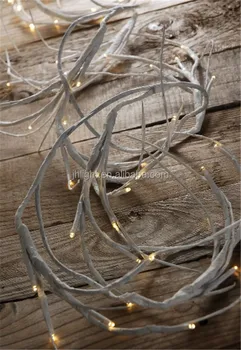 White Branch Led Garland Twig Lights White Branch Led Garland Twig Lights