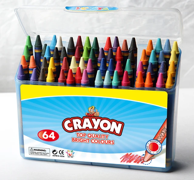 8x90mm Wax Crayon With Good Quality 6ct 8ct 12ct 16ct 24ct 48ct 64ct