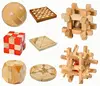 Intelligence 3D brain teaser wooden puzzle take out the ball funny cube iq game iq toy 2 colors Snake Cubic Blocks for adult