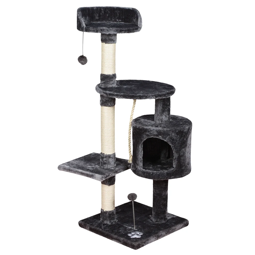 Wholesale Sisal Castle Modern Large Big Climbing Scratch Pet Scratcher Wood Condo Furniture Tower Cat Tree
