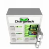 Multiple White Mobile Charging Station Lockers Metal 12 Devices Phone Charging Locker