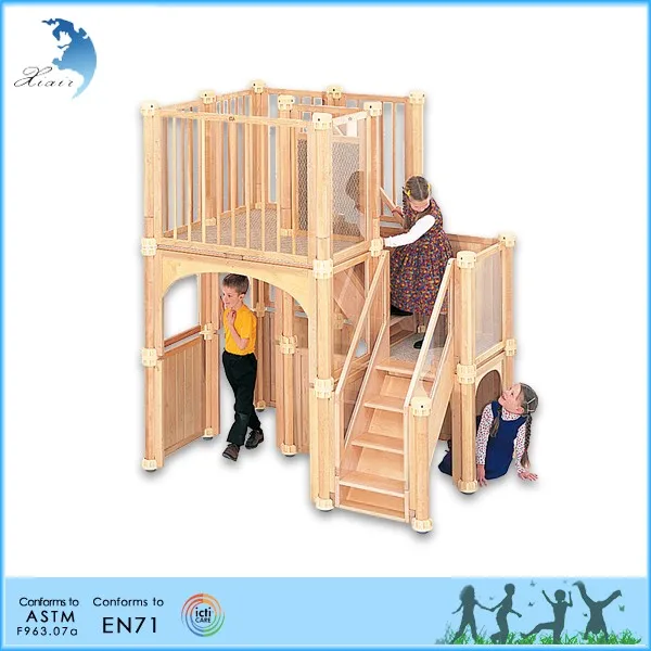 Preschool Kids Montessori Wooden Furniture Small Indoor Playground