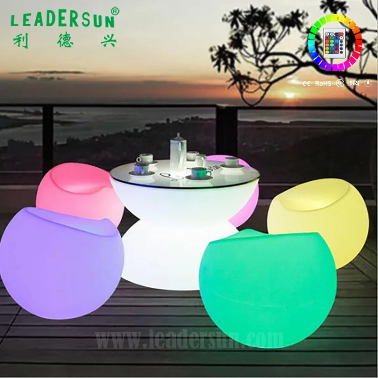 RGB 16 Colors RGB Led Luminous Outdoor Furniture Waterproof Glowing Led ...