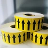 High quality package label sticker uv resistant stickers arrow label Low MOQ