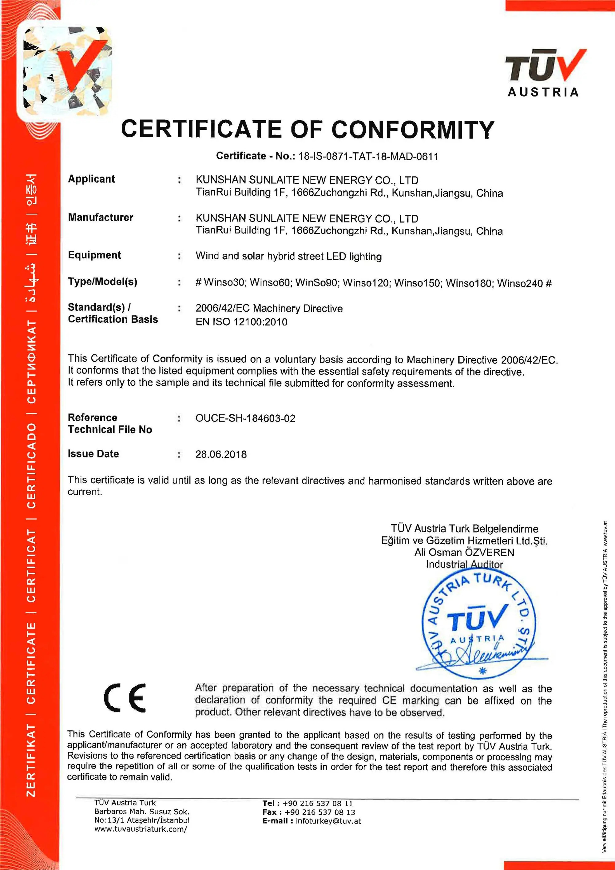 CE-hybrid street lighting