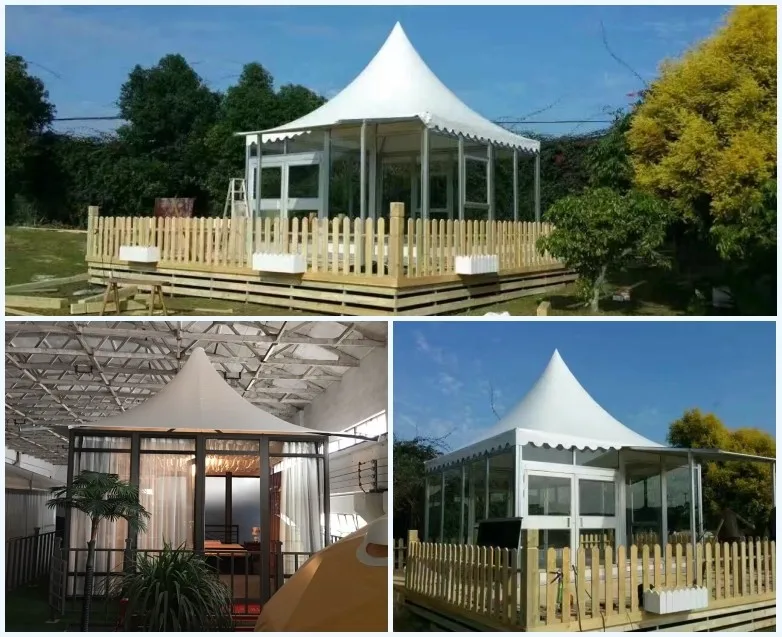 Outdoor Hotel 12 Person Family Waterproof Large Camping Luxury Hotel Safari Tent For Sale