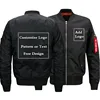 Men's Jackets Flying Jacket Winter thicken Men Coats Customize Logo Men Bomber Jacket