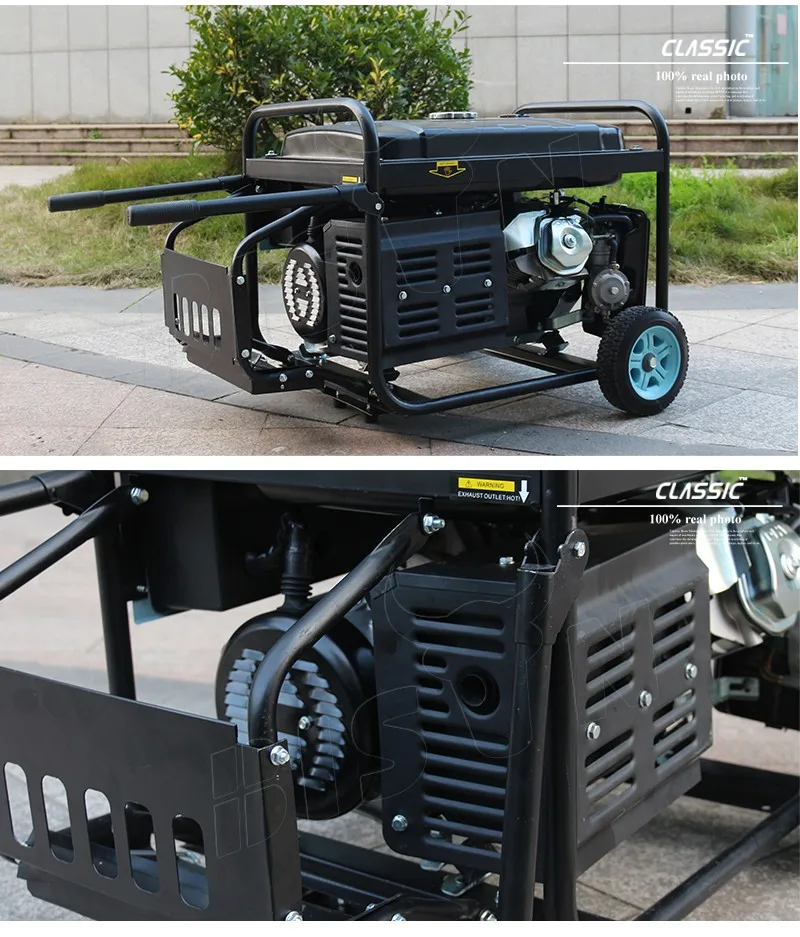 Chinese Manufacturer 7.5kva Gasoline Generators 100 Copper Wire