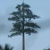 Beautiful decorating galvanized artificial ficus tree telecommunication tower