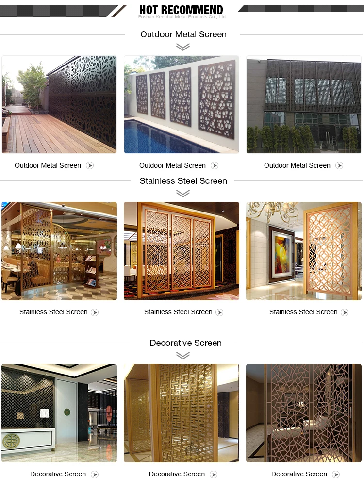 Fabricantes y proveedores de paneles de pantalla de jardín de metal  decorativo China - Precio de fábrica - Keenhai
