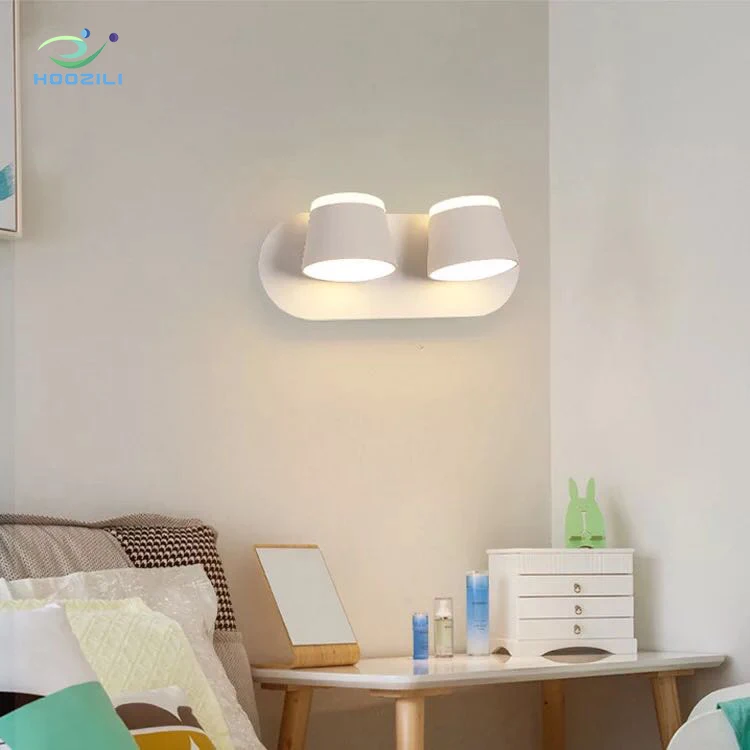 2019 new round 9W bedroom lamp 360 degree rotation adjustable bedside light 3000K creative LED Wall lamp