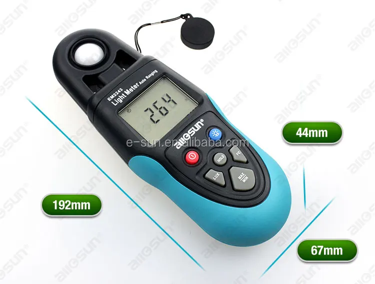 Source all-sun EM2243 Light Meter Luminometer 99999 Lumen Digital