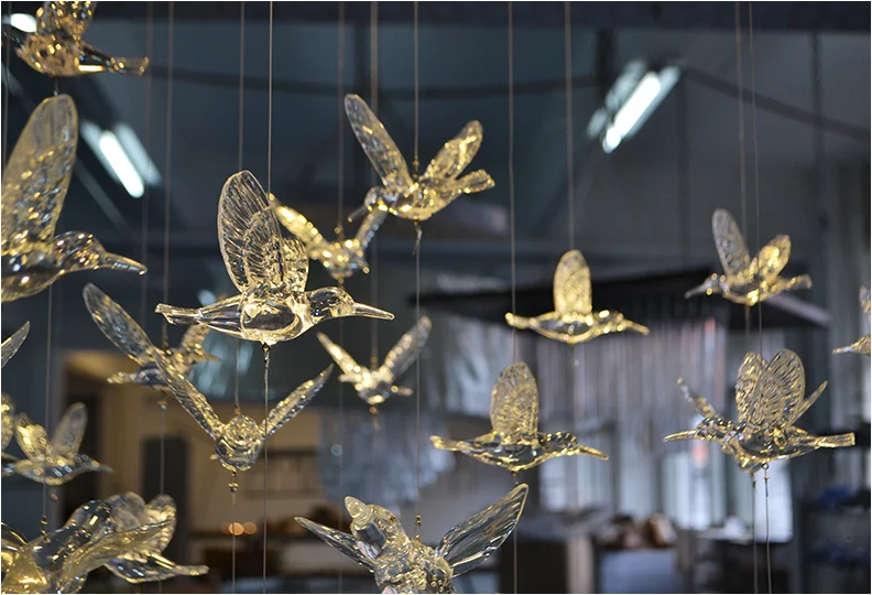 Wedding Stage Decoration Acrylic Bird Ceiling Decoration For Wedding ...