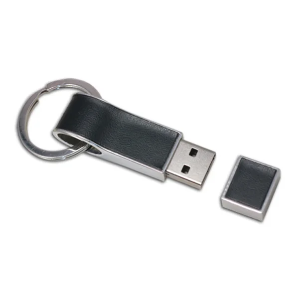 Custom Logo Printed Full Capacity Leather USB Stick 8GB With Gift Box - ANKUX.COM