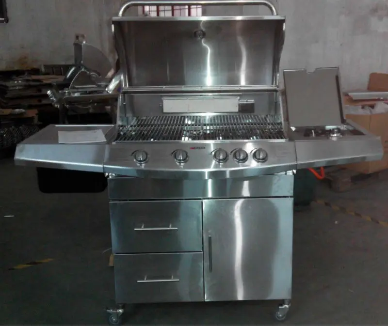 Mewah Luar Dapur Alat 4 Utama Kompor Gas Bbq Grill Dengan Mewah Luar Dapur Alat 4 Utama Kompor Gas Bbq Grill Dengan Inframerah Burner