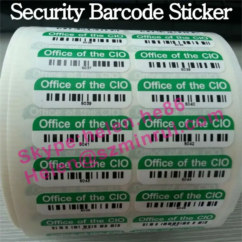 Custom Destructible Vinyl Security Stickers With Company Logo And Qr Code,Tamper Evident Ultra ...