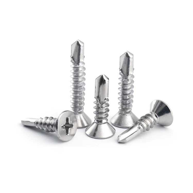 Phillips Stainless Steel Cross Countersunk head Self drilling screw