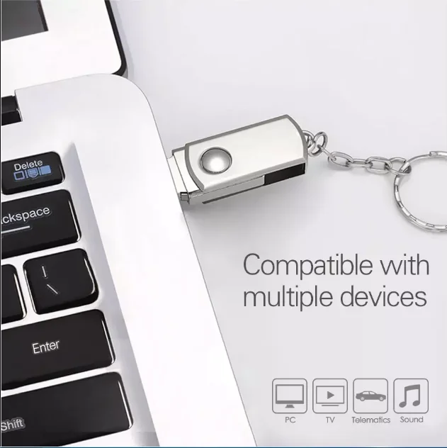 Cheap swivel Metal USB Flash Drive with Real Capacity - ANKUX.COM