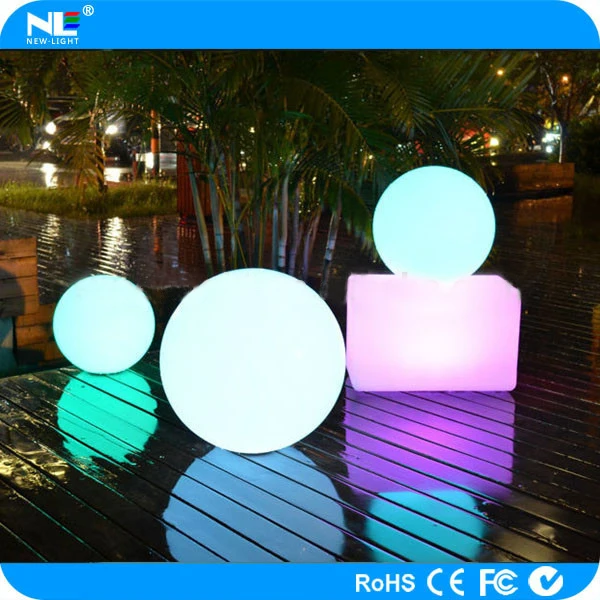 clear beach balls with lights