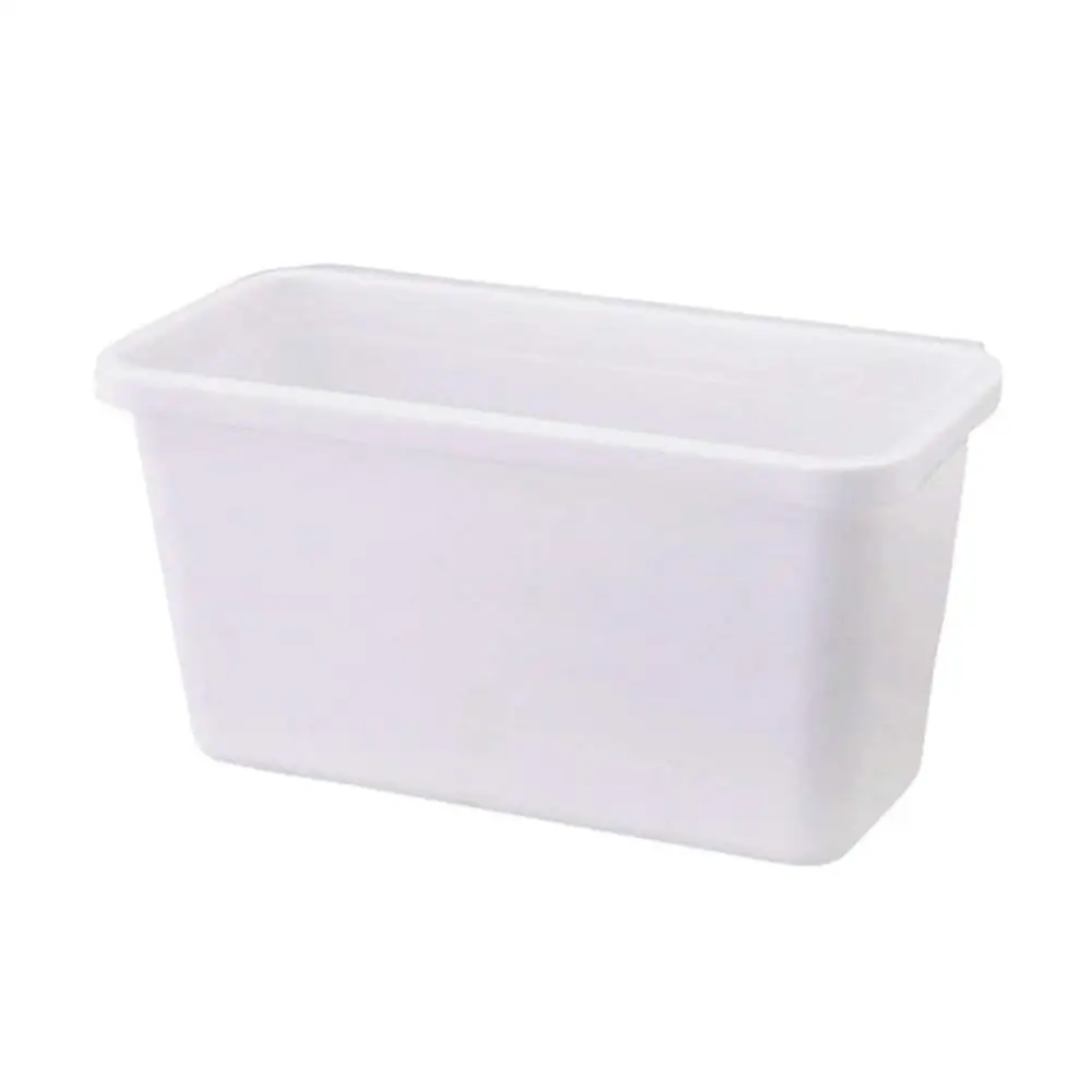 HaloVa Trash Can, Creative Multifunctional Hanging Waste Bin, Deskside Recycling Kitchen Wastebasket for Kitchen Cabinet Desktop, White, Small