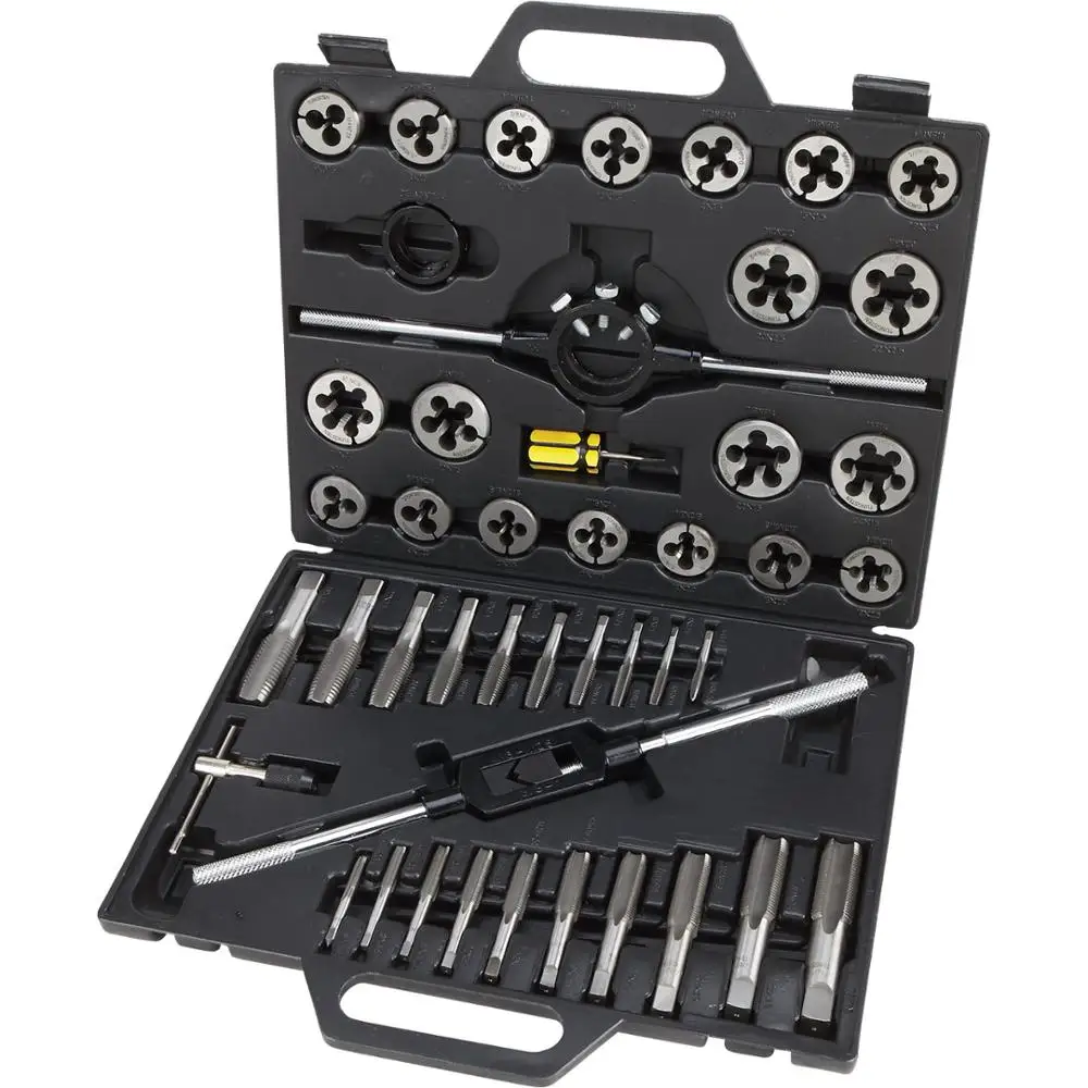 45pcs Alloy Steel Tin Coated Tap And Die Set Buy Tin Coated Tap And